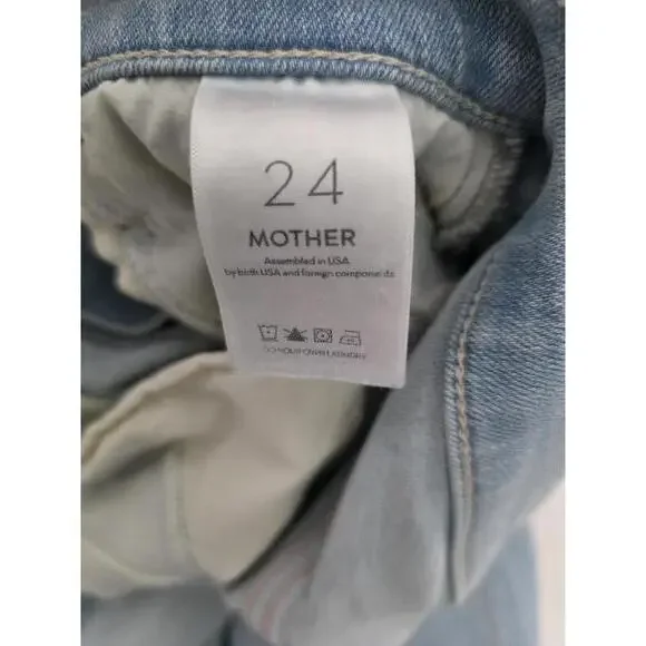 Mother Rambler Zip Ankle Fray in Chill Pill Size 24 - Picture 9 of 9